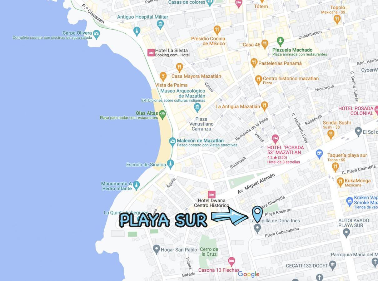 Playa Sur, 5 Min Playa Camina, Machado, Olas! 마사틀란 외부 사진